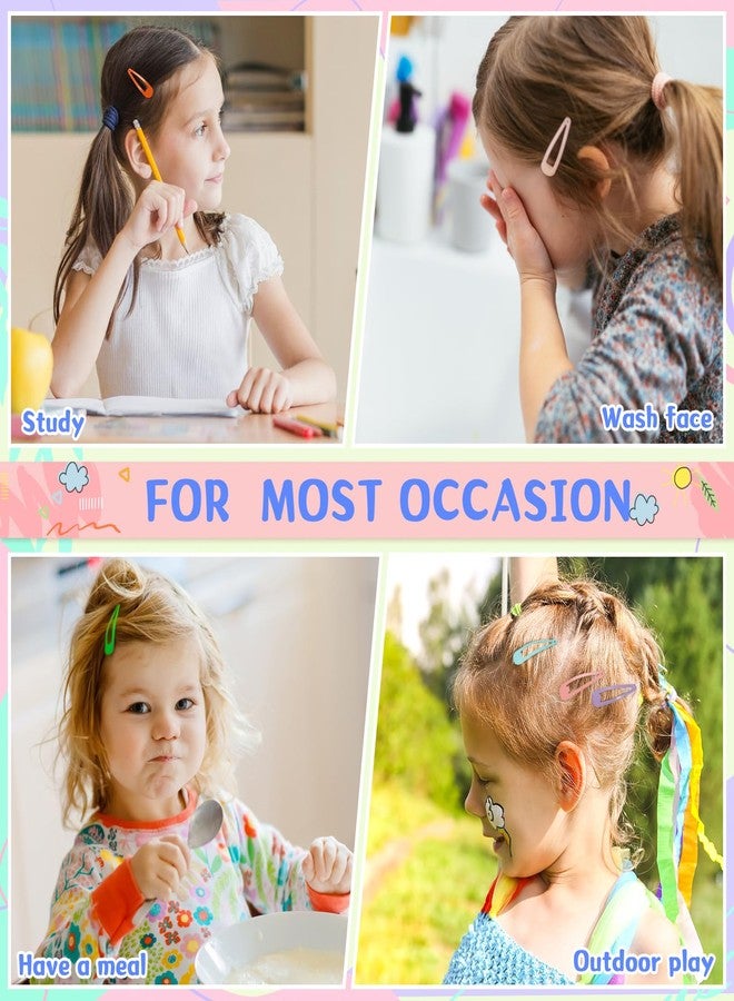 obeoby 120 Pcs 40 Colors Metal Snap Hair Clips, 2 Inch Hair Barrettes Hair Accessories for Girls Toddlers Women Birthday Valentines Day Gifts - Image 5